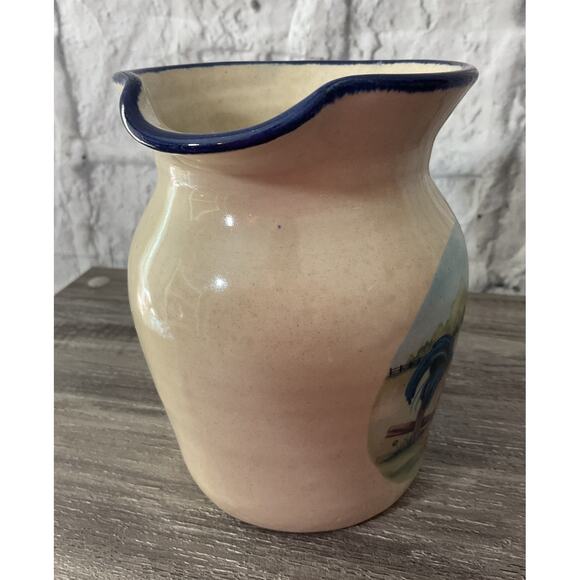 Marshall Pottery Rooster Pitcher Stoneware Farmhouse Signed - Picture 3 of 7